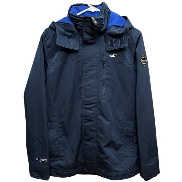 HOLLISTER CALIFORNIA MEN’S‎ ALL-WEATHER JACKET Size Small Blue - Picture 1 of 10